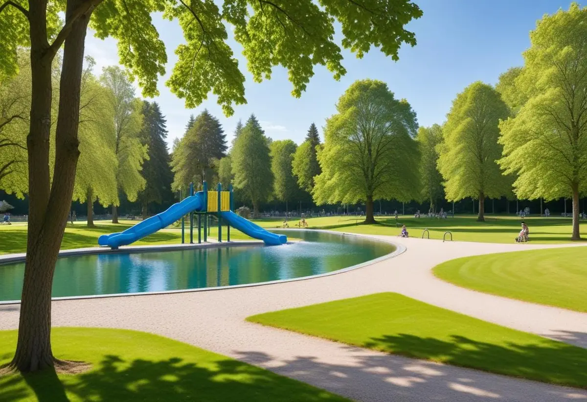 Aspuddsparken – lek för hela familjen illustration