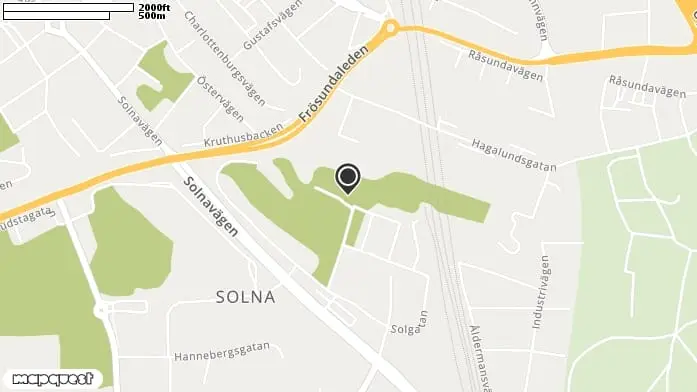 Hagalundsparken Vasalund, Hagalund i Solna kommun