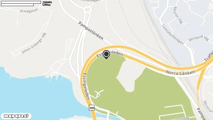 Hinderbanan Karlberg, Västra skogen i Solna kommun