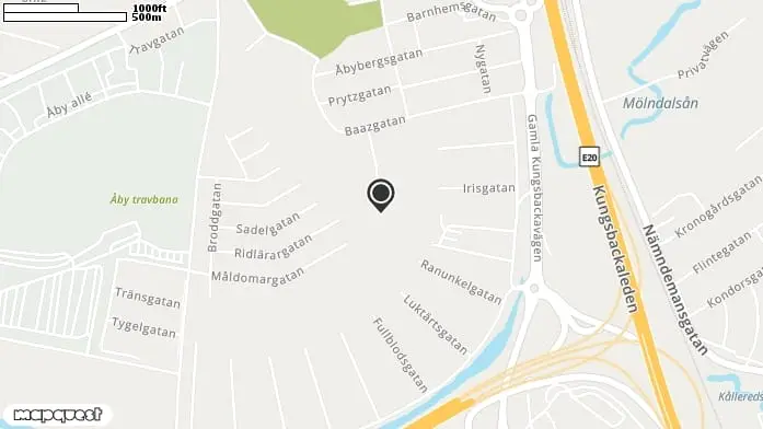 hinderbanan Stallbacken, Åby i Mölndal