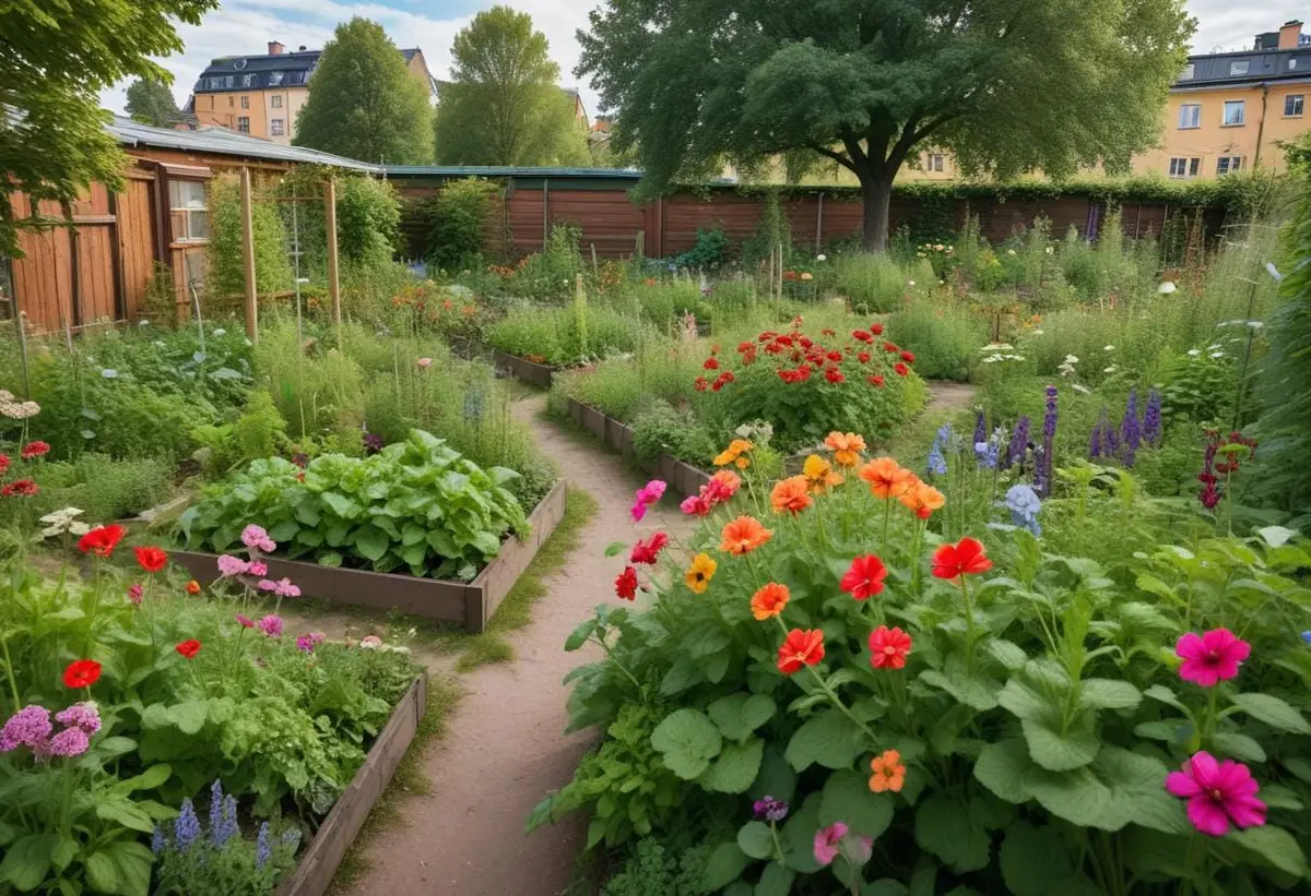 Ditt nästa gröna äventyr på kolonilott i Stockholm illustration