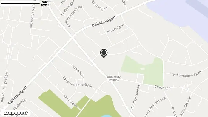 Lekplats Bromma kyrka i Stockholm