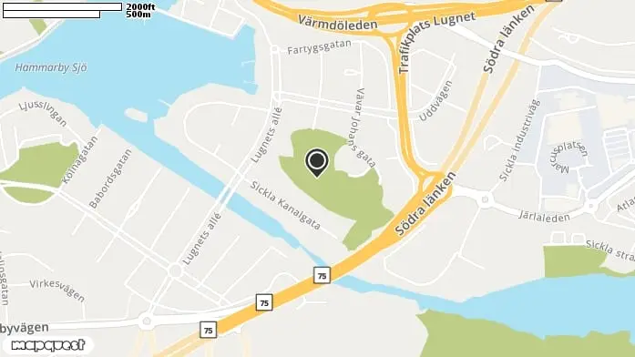 Lekplats Danviksklippan, Södra Hammarbyhamnen i Stockholm