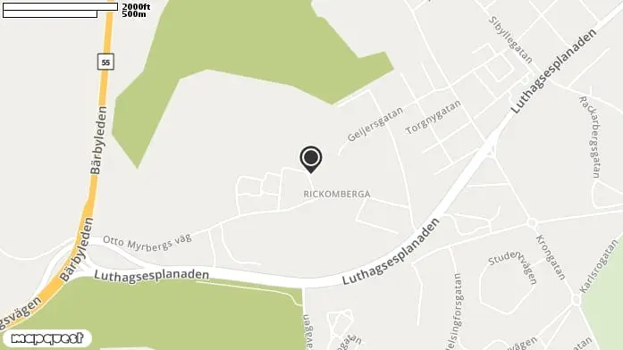 Lekplats Gamla Studentstaden, Rickomberga i Uppsala