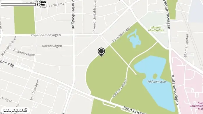 Spindellekplatsen Pildammsparken i Malmö