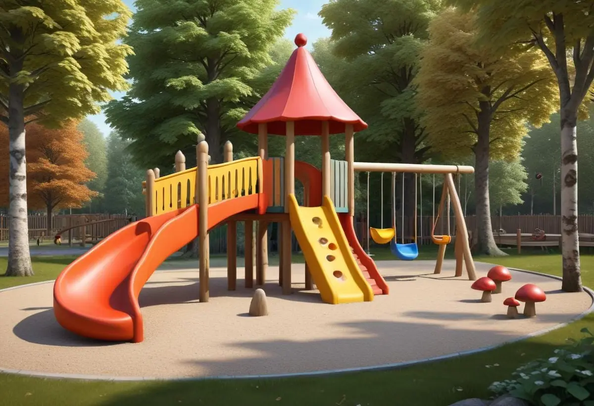 Uggleparken lockar barn med lek och äventyr illustration