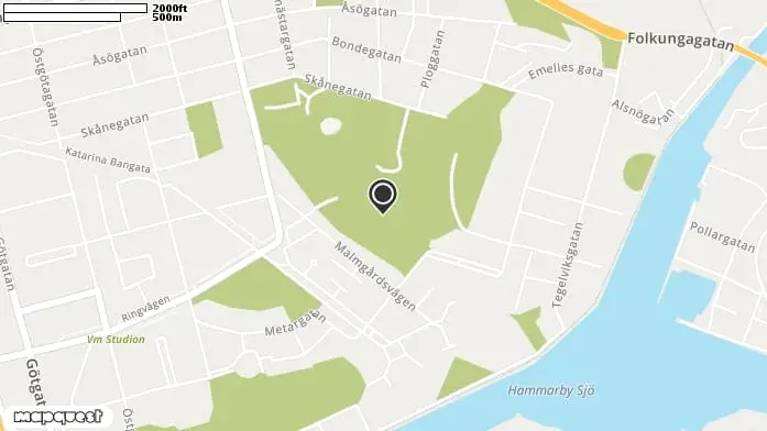 Vita bergsparkens lekplats Danvikstull, Södermalm i Stockholm